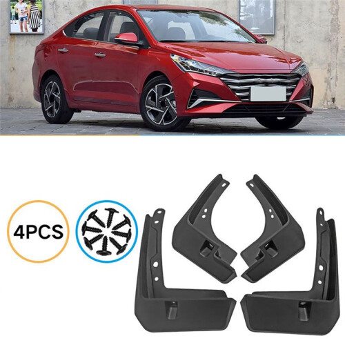 4PCS Car Mudguard Mud Flaps  Mud Guard  for  Accent 2016-2020 1
