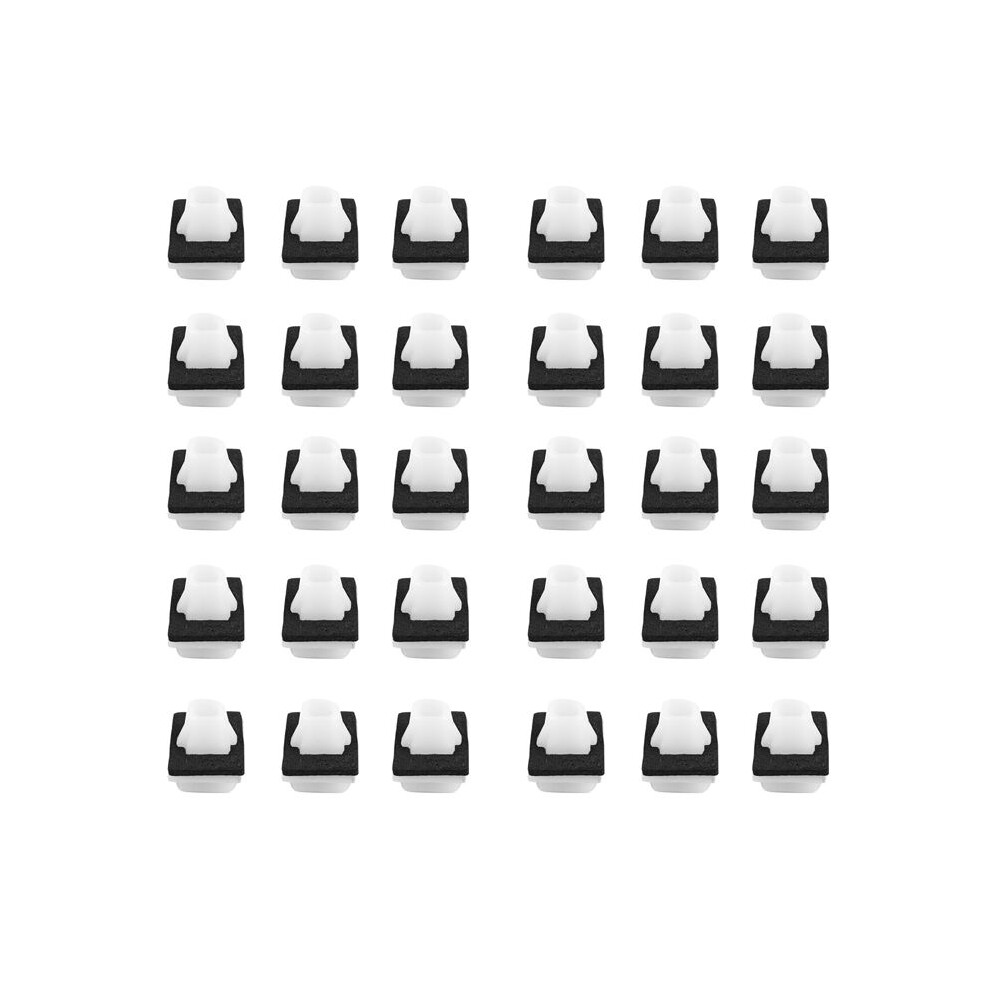 100 Pcs Lower Outer Door Weatherstrip Clip With Sponge Pad For Honda Cr-V 2002-On 75315-S9a-004 4711619224485