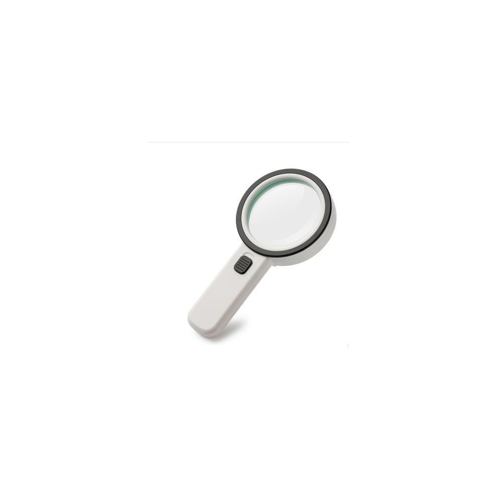 Eco-Friendly Magnifying Glass, 10X Double Glass Lens Handheld Illuminated Magnifier with Reduce Eye Strain for Seniors, People With Macular Degenerati