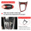 Carbon Fiber Central Gear Shift Panel Control Panel Decal Interior Modification for  Yaris  2021 2022 RHD 8