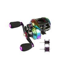 Angelschnurrad fishing line reel LuiaRad lazy wheel Fallrad fall wheel Metall metal