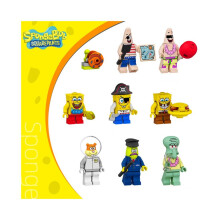 Spongebob Schwammkopf Bausteine Minifiguren Kinderpuzzle Geschenk Spielzeug zum Zusammenbauen