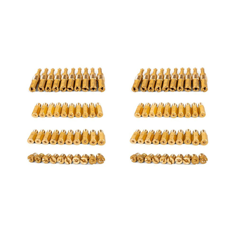 60Pcs Carburetor Main Jet And 20Pcs Slow Jets For Pwk Keihin Oko Cvk Pwm Carbs 4713616150651