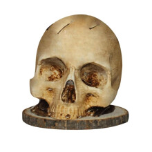 Skull Knife Holder for Kitchen,Skull Ornaments Kitchen Knife Storage Resin Knife Stand