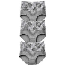 (XL, Grey) 3 Pieces High Waist Leak Proof Panties Leak Proof Underwear For Women Incontinence Urine Kbzz44