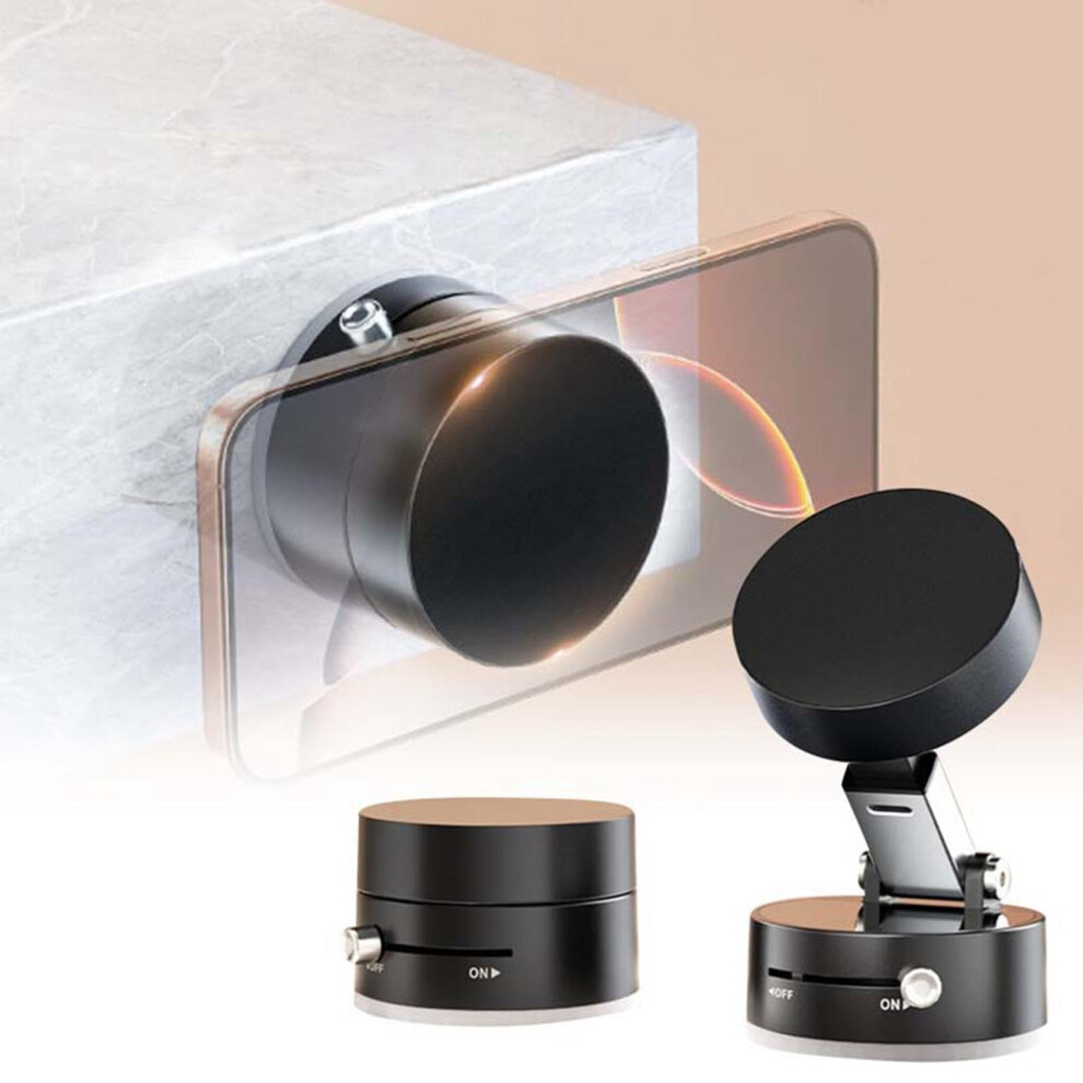 Vacuum Magnetic Suction Phone Holder Magnetic Suction Phone Mount Support Bracket With 360 Rotatable 9365049357043