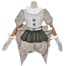(M,B)Horror Clown Costumes for Women Halloween Cosplay Carnival Party Fancy Dress