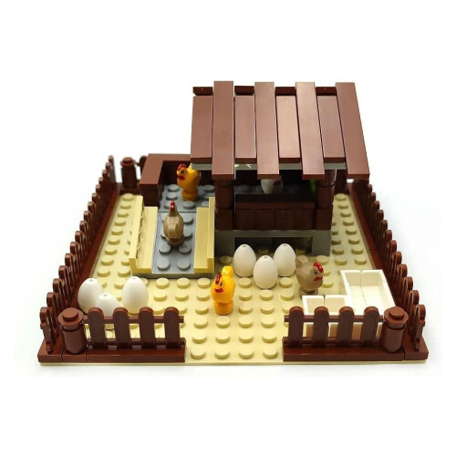 Hühnerstall-Bausteinset, 118-teiliges Spielzeugset 1