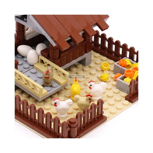 Hühnerstall-Bausteinset, 118-teiliges Spielzeugset 2