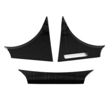 Auto Armaturen Brett Dekorative Abdeckung Edelstahl Material Styling ZubehöR Schwarz für Camry 2018 8Th