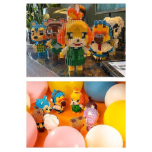 Phantom Ninja Minifiguren, kleine Partikel, zusammengebaute Bausteine, Spielzeug, Grün