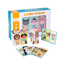 Kreatives sechsseitiges Puzzle aus Holz für Kinder zur Förderung des logischen Denkens