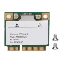 WiFi karta pre notebook, dvojpásmový WiFi6E Mini PCI-E bezdrôtový sieťový adaptér, Bluetooth 5.2, vysoká rýchlosť 3000 Mbps, robustné a