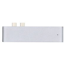 USB-C-Hub-Adapter 7-in-1 HD/4K-Kartenleser USB 3.1 Dockingstation Kratzfest Farbecht Bessere Wärmeableitung Lange Lebensdauer