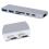 Προσαρμογέας USB C Hub 7 σε 1 Υψηλής ευκρίνειας Αναγνώστης καρτών 4K USB 3.1 Σταθμός 7
