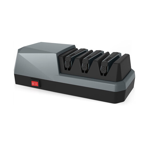 Electric Knife Sharpener Diamond Knife Sharpener 3 Stage Knife Sharpener with Precision Guides