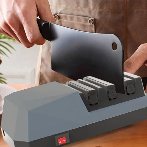 Electric Knife Sharpener Diamond Knife Sharpener 3 Stage Knife Sharpener with Precision Guides 1