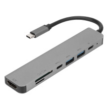 Hub de dados, hub USB-C para conectividade perfeita, expanda o potencial do seu dispositivo com portas USB de alta velocidade, leitores de cartão TF