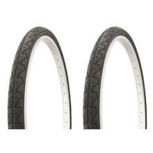 Tire Set. 2 Tires. Two Tires Duro 26' x 1.50' Black/Black Side Wall HF-105.