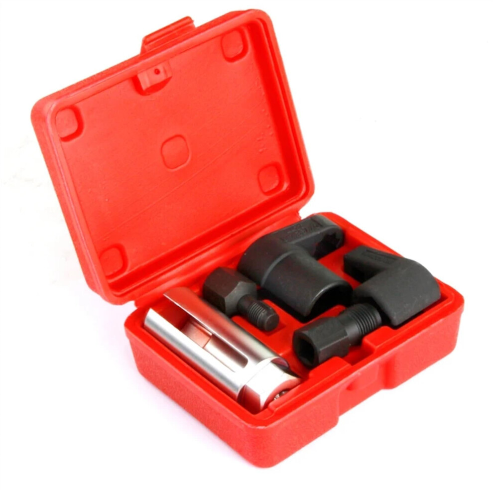 5Pcs Oxygen Sensor Wrench Kit Thread Chaser Tool Fit For Auto O2 Socket Removal Install Offset Vacuum Sensor Socket 9189345682865