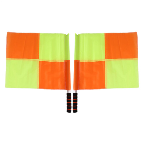 Referee warning flags made of stainless steel  Robust  Visible