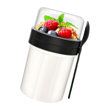 Double Layer Thermal Yogurts Holders for Daily Commutes-White