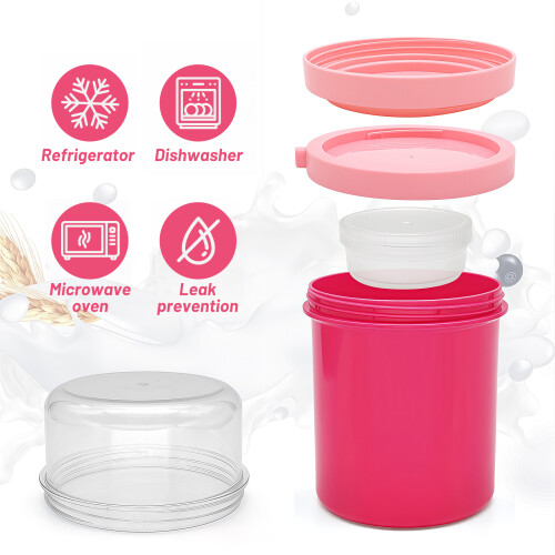Convenient Blue Leak proof Yogurts Container Travel-Green 2