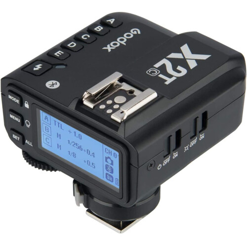 X2T-C TTL Wireless Flash Trigger for Canon, Support 1/8000s HSS Function, 5 Dedicated Group Button and 3 Function Button for Quick Setting