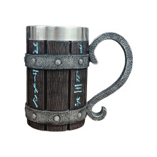 Wooden Barrels Shape Beer Stein Thermal Insulation-Beer mug