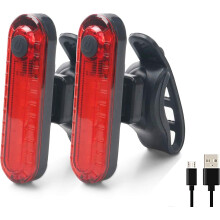 Illumina il tuo viaggio, luce posteriore per bicicletta con cinturino di montaggio in silicone e diverse modalità per un'illuminazione personalizzata