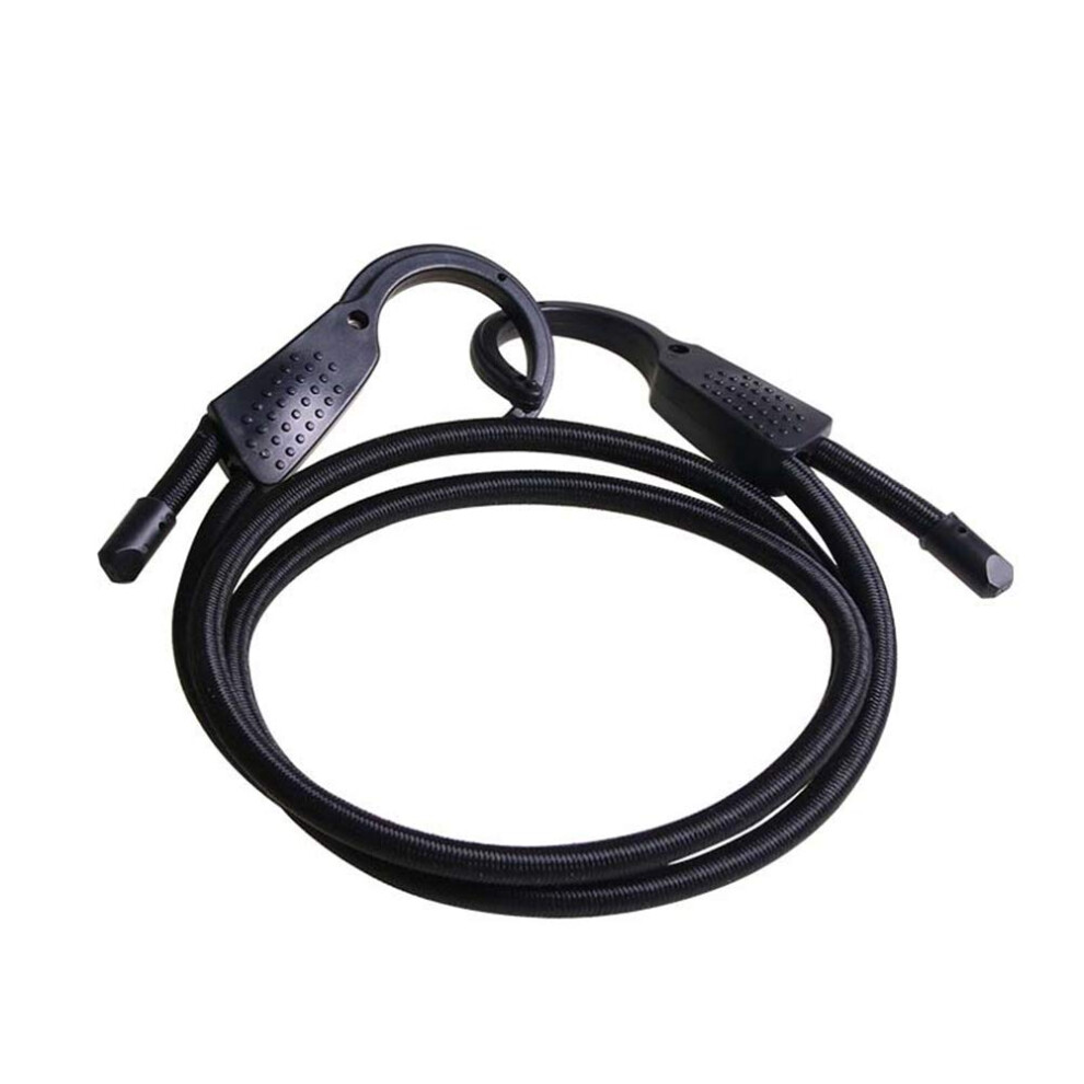 Adjustable Hook Tension Rope, 150 Cm Elastic Tie Down Straps With Hooks For Car, Bike, Luggage Black Ref: 1748 9412369410795