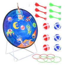 Dartboard for children, large throwing board for outdoor sports  doublesided with adhesive balls  interactive sports game for girls and boys Ref: 1386