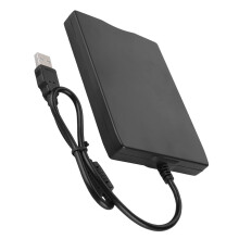 Floppy Disk Reader, USB Floppy Drive Floppy Disk with 1.44M Neutral USB External Floppy Disk Drive Diskette FDD for General Usage Black