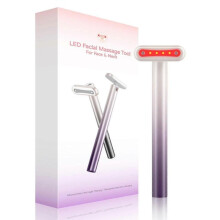 (Purple) Complete Kit For Face And Neck | Microcurrent Facial Device For Anti-aging | Advanced Skincare Tool To Lift And Firm Skin.