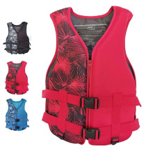 Life jacket, adult, snorkel vest, buoyancy aids for snorkeling, kayaking, water sports, red, M