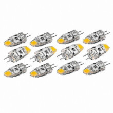 12er-Pack dimmbare G4-LED-Lampen, 12 V DC, 1,5 W, 360 warmweiß, Ersatz für Halogenlampen