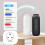 300-m-Wandstecker-Aroma-Diffusor mit Sensor-Nachtlicht, intelligenter Bluetooth-App, Duftdiffusor, UK-Stecker B 6
