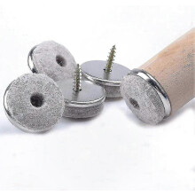 Möbelgleiter, 32er-Pack, 28 mm Filzgleiter mit Schrauben, Stuhlbeinschoner für Hartholzböden