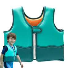 's Swimming Vest, Life Jacket, AntiDowning 30mm Filling Sponge, Double Layer for 2050 Pounds, Green