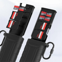 Hochgeschwindigkeits-SD-Kartenleser USB 3.1 Typ-C SD/TF/SIM-Karten-Tragetasche für Kameras, Smartphones und Drohnen