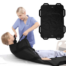 Positioning Bed Pad with Reinforced Handles 55' x 40' Patient Transfer Sheet Aid for Body Lifting