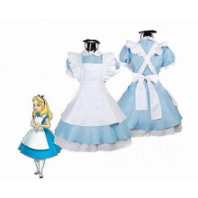 (120) Girls Alice Princess Costume Wonderland Kids Book Week Day In Fancy Dress OutfitZZ41