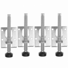 Set mit 4 verstellbaren Füßen für Möbel, robuste Höhenverstellstützen für Tische und Schränke