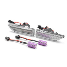 Dynamische, sequentielle LED-Seitenmarkierungsleuchte mit Blinkerfunktion in Gelb für MINI Countryman F60 (2017–2023) mit klaren Gläsern