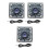 Kit com 3 módulos de câmera OV9732 de 1MP, 1280x720, 30fps, com ângulo de visão de 100 graus e conexão USB, compatíveis com Windows XP/7/8/1 1