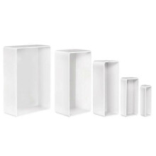 5-teiliges Silikon-Gussformen-Set mit Holzstütze, große rechteckige Epoxidharz-Gussformen für DIY-Dekorationen