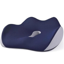 Bürostuhlkissen, Sitzkissen, bequeme Hüftkissen für langes Sitzen im Homeoffice, Büro- und Heimkissen, Marineblau