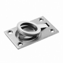 Edelstahl-Einbau-Ringgriffe, verdeckte Schrankgriffe für Boots- und Yacht-Schubladenschubladen mit Befestigungsschrauben (4 Stück, Silber)