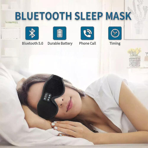 Ακουστικά ύπνου Bluetooth, Μάσκα ματιών μουσικής ύπνου, Ασύρματα ακουστικά ύ 2