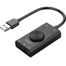 SC2 – Externe USB-Soundkarte, USB-Audioadapter, Headset, treiberlose Soundkarte für Laptop und Desktop-PC